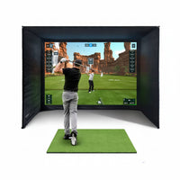 Outdoor Golf Training Cage Built for Home Practice, Impact Netting, Dual-Layer Screen, Padded Frame